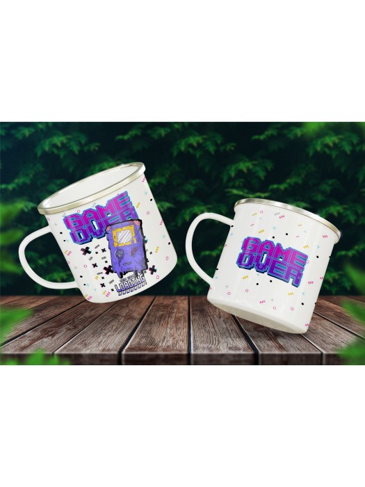 Метално канче с печат Game Over